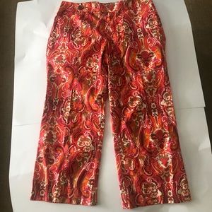 Tommy Hillfiger Multicolored Cropped Capris SZ 6P